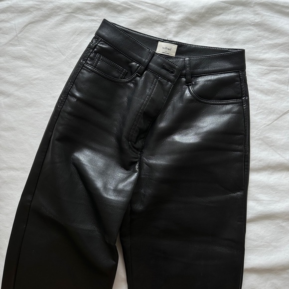 Wilfred The Melina Pant (Vegan Leather) - High waisted, Regular Length - Picture 1 of 4